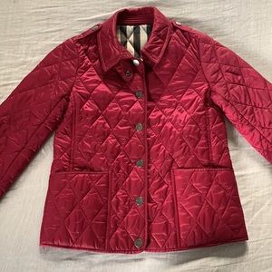 Burberry children girl quilted jacket